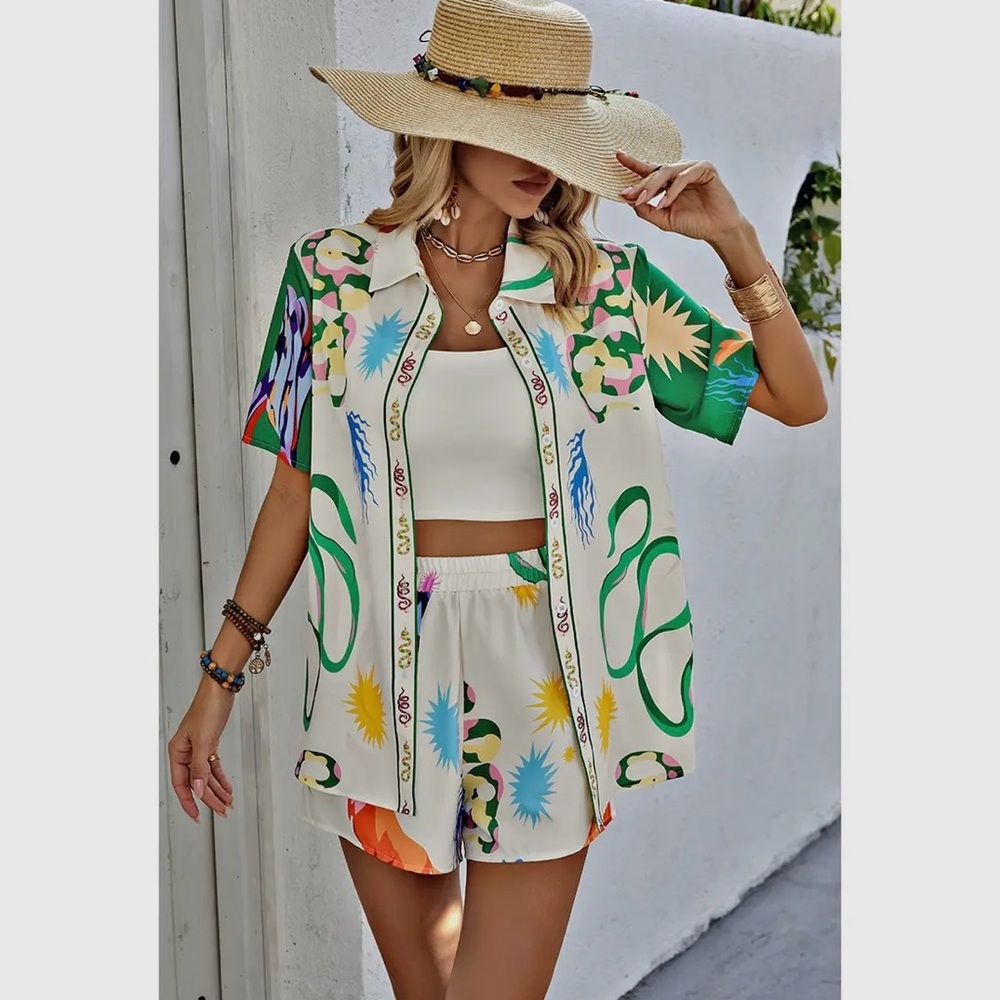 Two Piece Patterned Set. Nwt - image 4